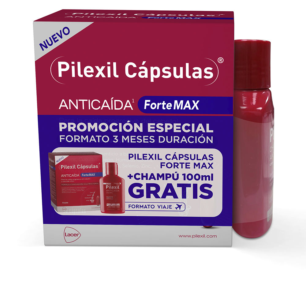 PILEXIL FORTE MAX anti-hair loss capsules + shampoo 2 units