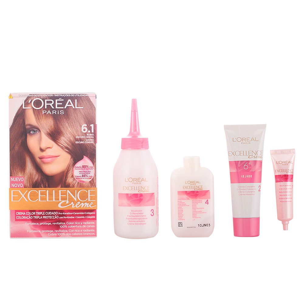 EXCELLENCE Creme tinte #6,1 rubio oscuro ceniza 192 ml