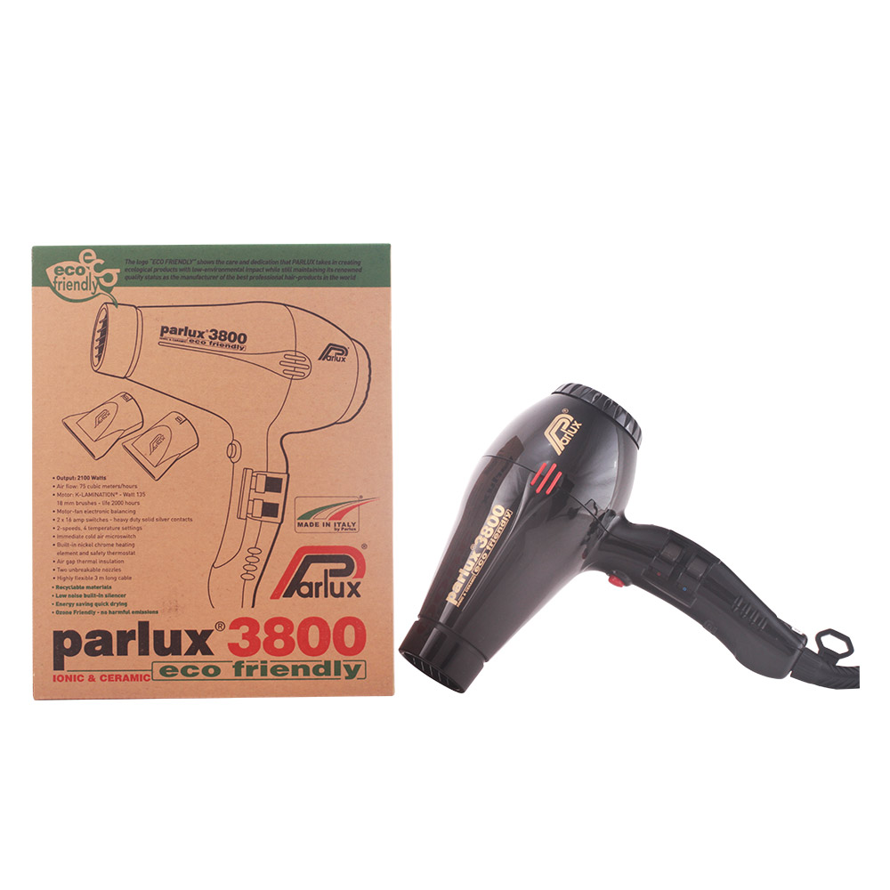 PARLUX 3200 CERAMIC & IONIC EDITION eco friendly hairdryer #Black 1 u